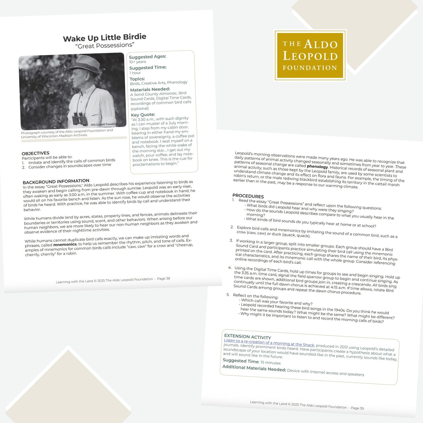 Learning With the Land - Digital Download