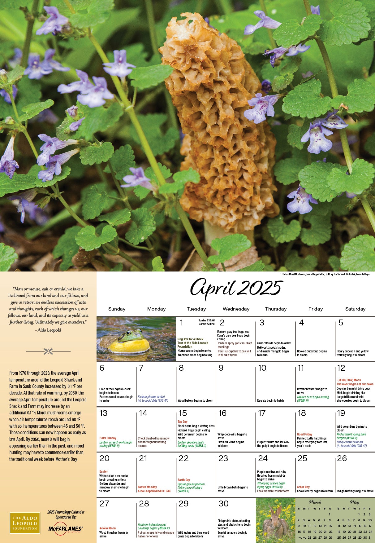 2025 Phenology Calendar